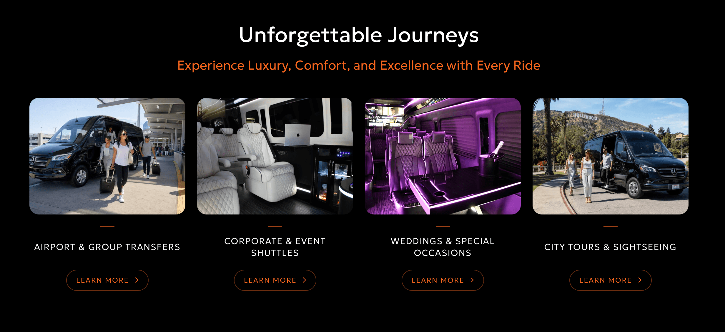Elite Beverly Hills Limousine website — custom design by Growth Choice