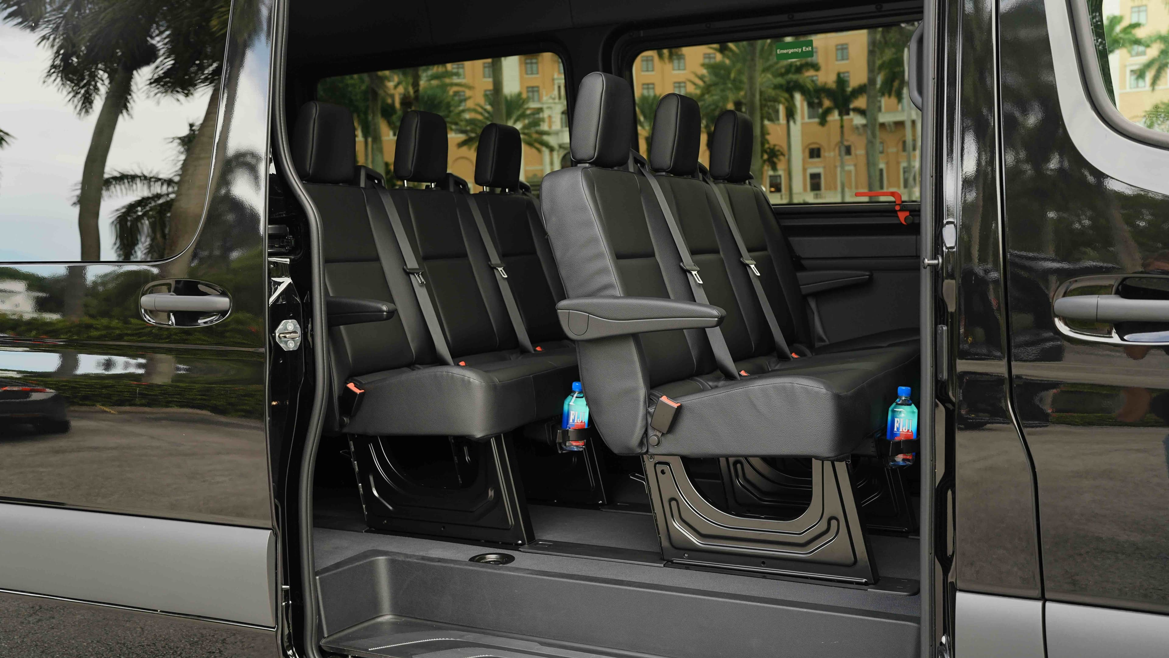 Mercedes Sprinter — interior detail for Gulf Coast Limousine