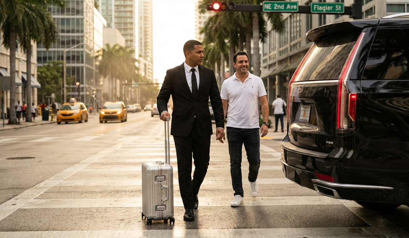 Google Ads for Miami luxury limo service — airport transfer and chauffeur booking campaign